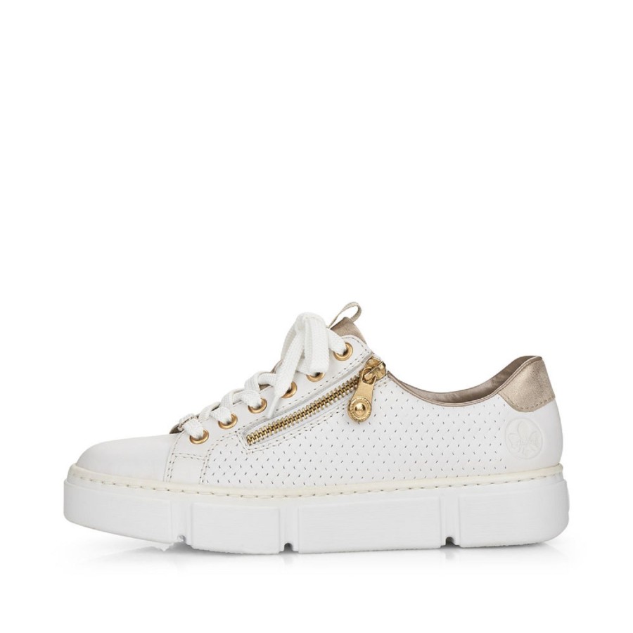 Femme Rieker | Rieker Baskets N5932 Blanc