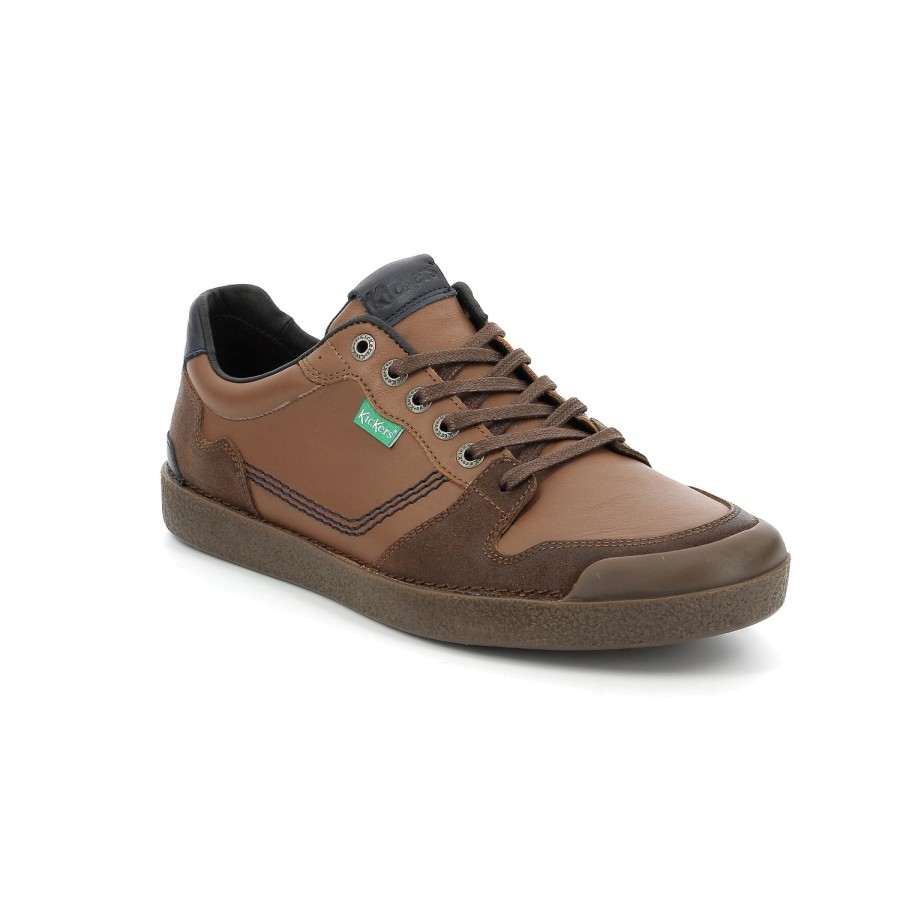 Homme Kickers | Kickers Sneakers Kick Trigolo Marron