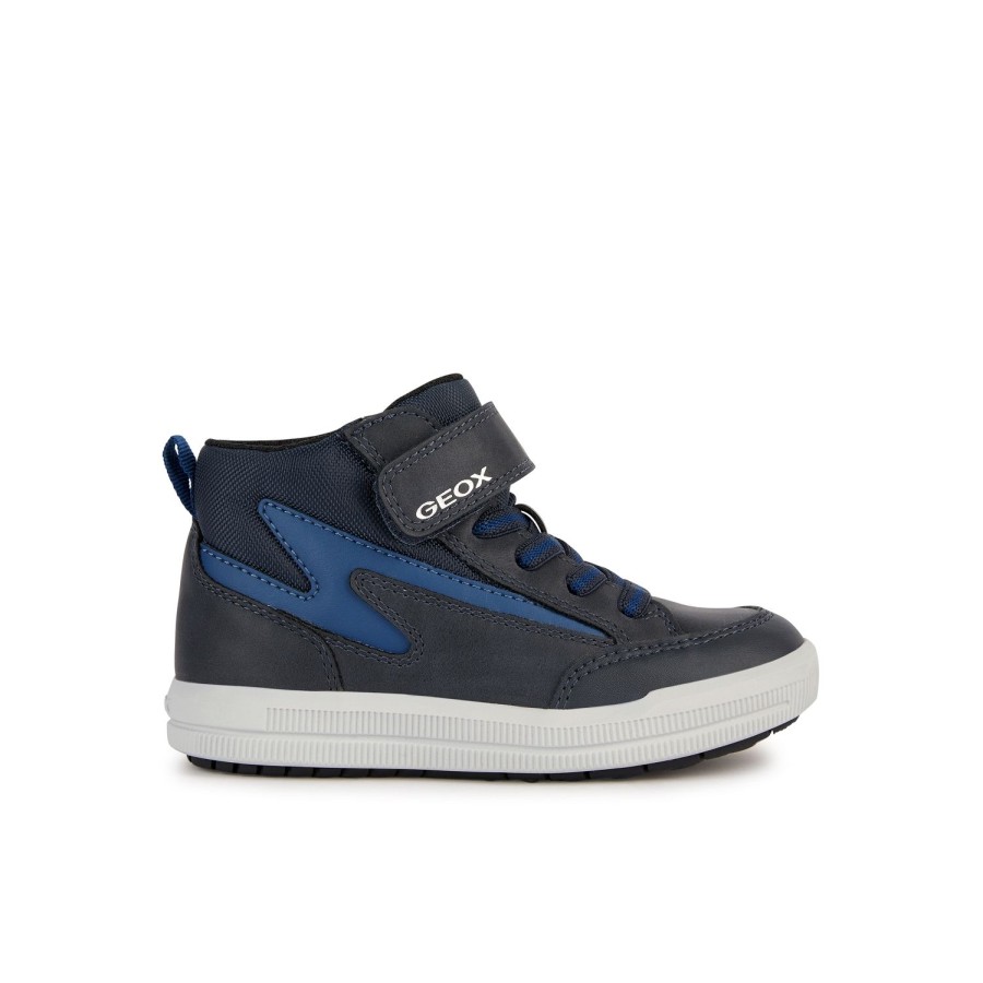 Enfant Geox Baskets | Geox Baskets Et Sneakers J364Af Marine Multicouleurs