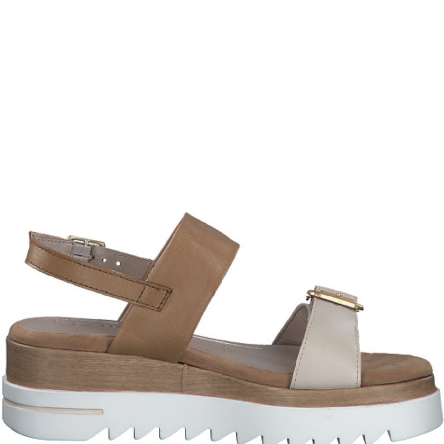 Femme Marco tozzi | Marco Tozzi Nu Pieds Sandales 28717 20 Beige