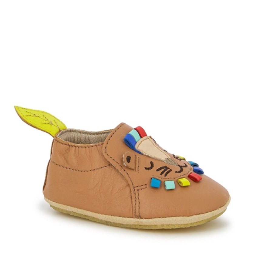 Enfant Shoopom Chaussons | Shoopom Chaussons Sho Leo Sheep Marron