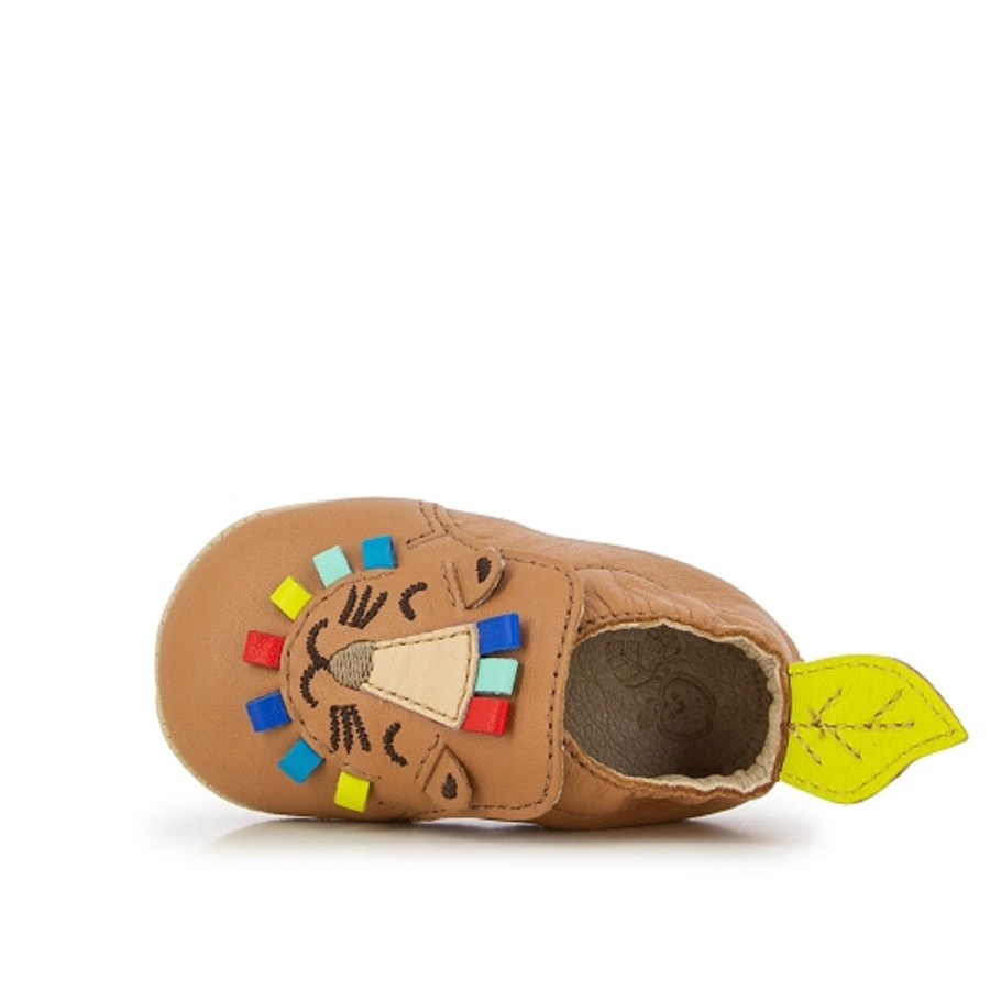 Enfant Shoopom Chaussons | Shoopom Chaussons Sho Leo Sheep Marron