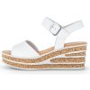 Femme Gabor | Gabor Nu Pieds Sandales 24651 21 Blanc