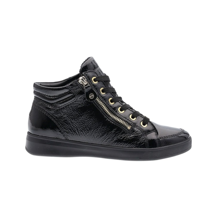 Femme Ara | Ara Chaussures A Lacets 44499 24 Noir