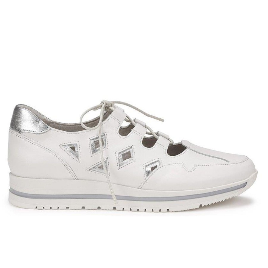 Femme Dorking | Dorking Chaussures A Lacets D8764 Blanc