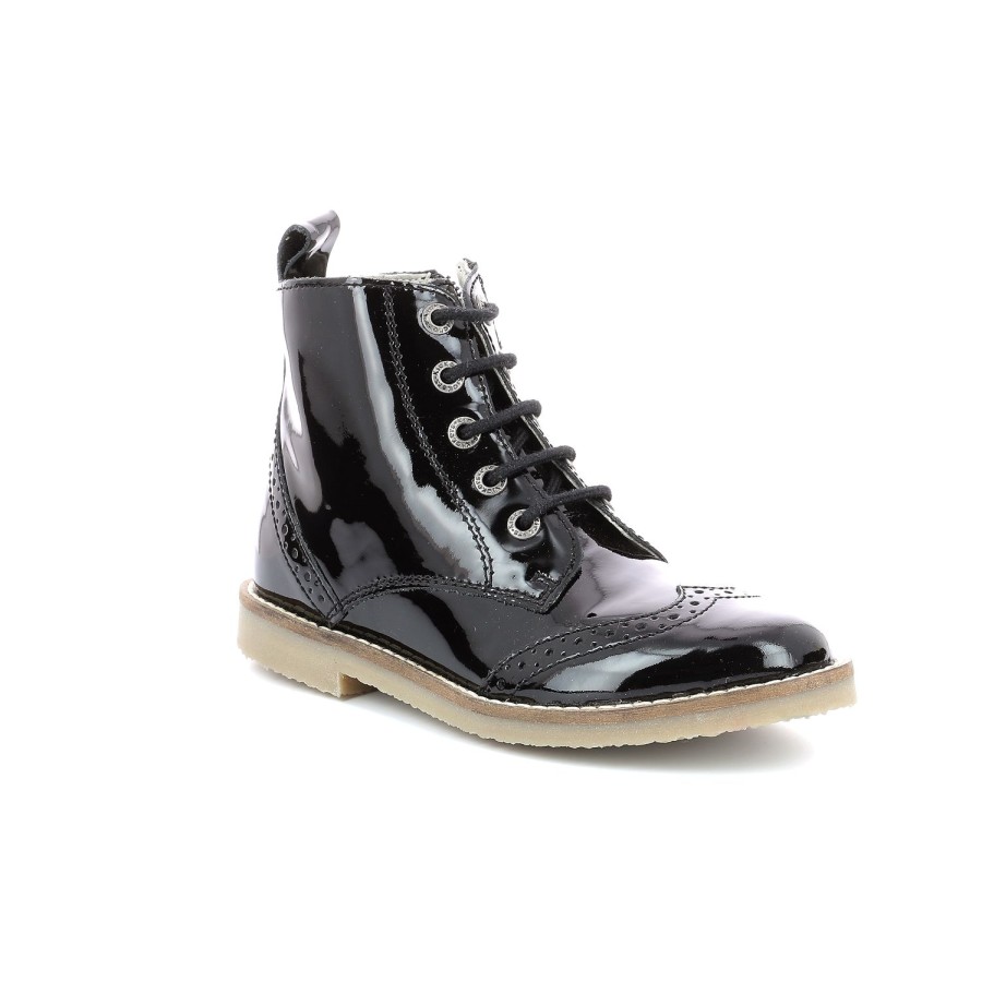 Enfant Kickers Bottines | Kickers Bottines Tyrol Noir