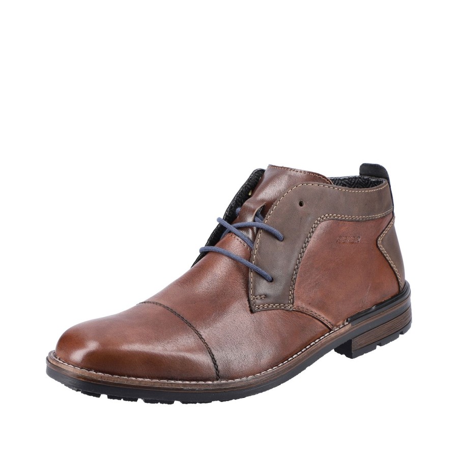 Homme Rieker | Rieker Chaussures A Lacets B1320 25 Marron