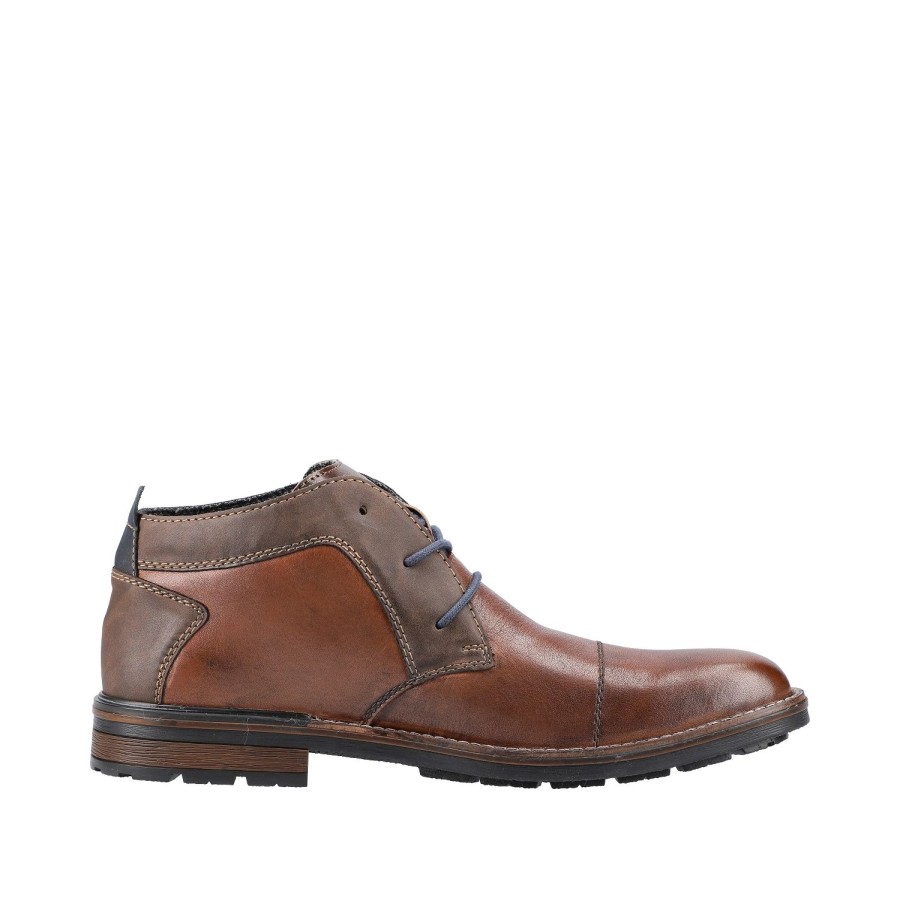 Homme Rieker | Rieker Chaussures A Lacets B1320 25 Marron