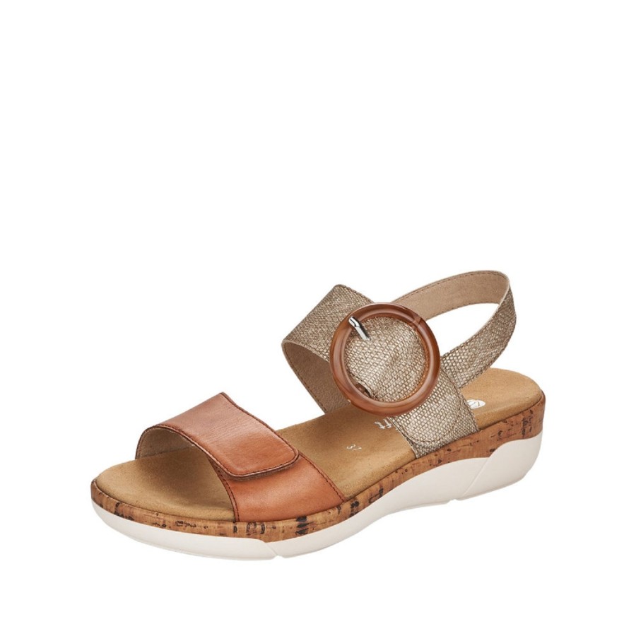 Femme Remonte | Remonte Nu Pieds Sandales R6853 Marron