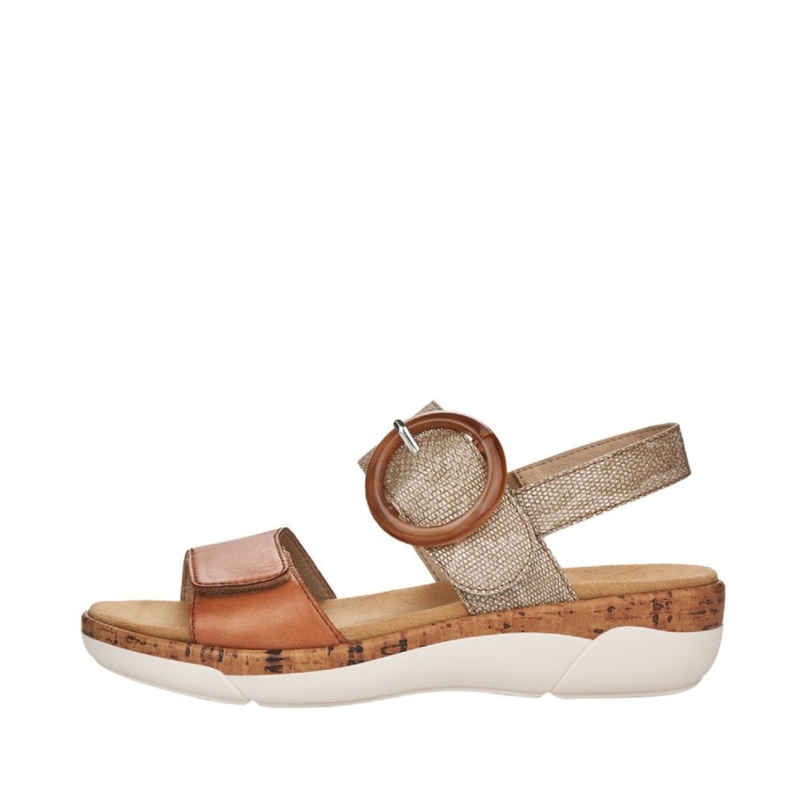 Femme Remonte | Remonte Nu Pieds Sandales R6853 Marron