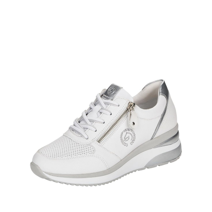 Femme Remonte | Remonte Baskets D2407 Blanc