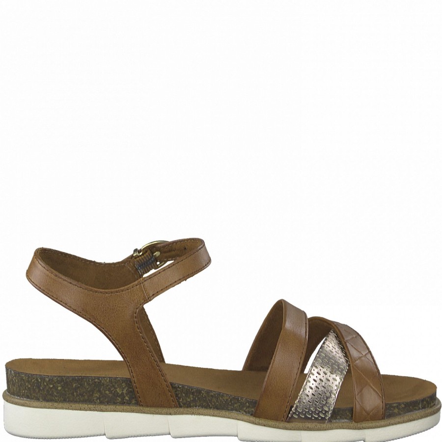 Femme Marco tozzi | Marco Tozzi Nu Pieds Sandales 28410 28 Marron