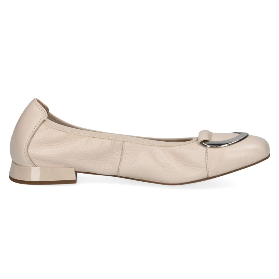 Femme Caprice | Caprice Ballerines 22106 42 Ecru