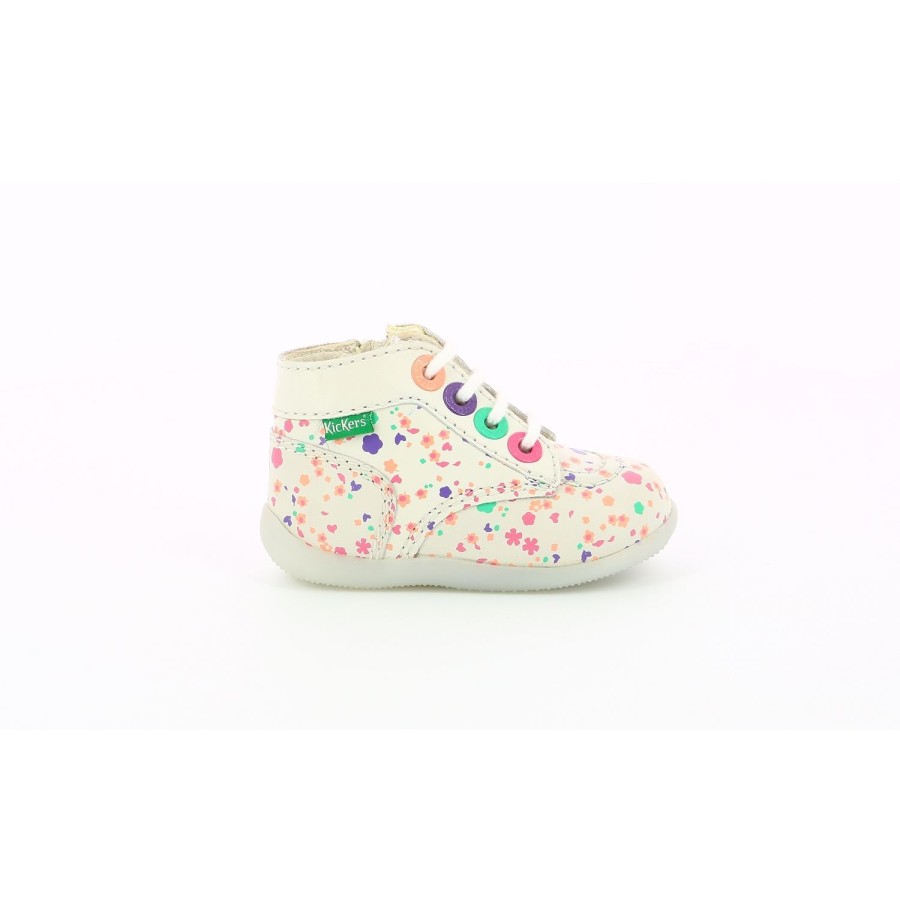 Enfant Kickers Premiers Pas | Kickers Premiers Pas Bonzip 2 Blanc