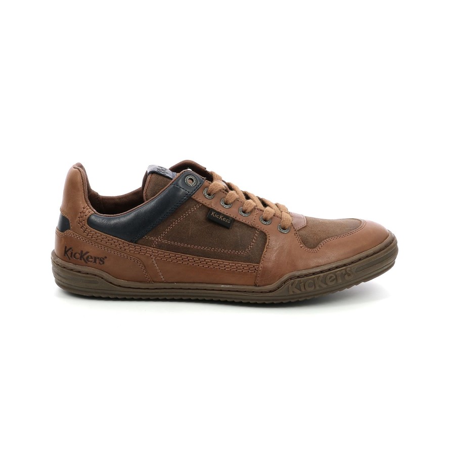 Homme Kickers | Kickers Sneakers Jungle Marron