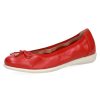 Femme Caprice | Caprice Ballerines 22165 Rouge