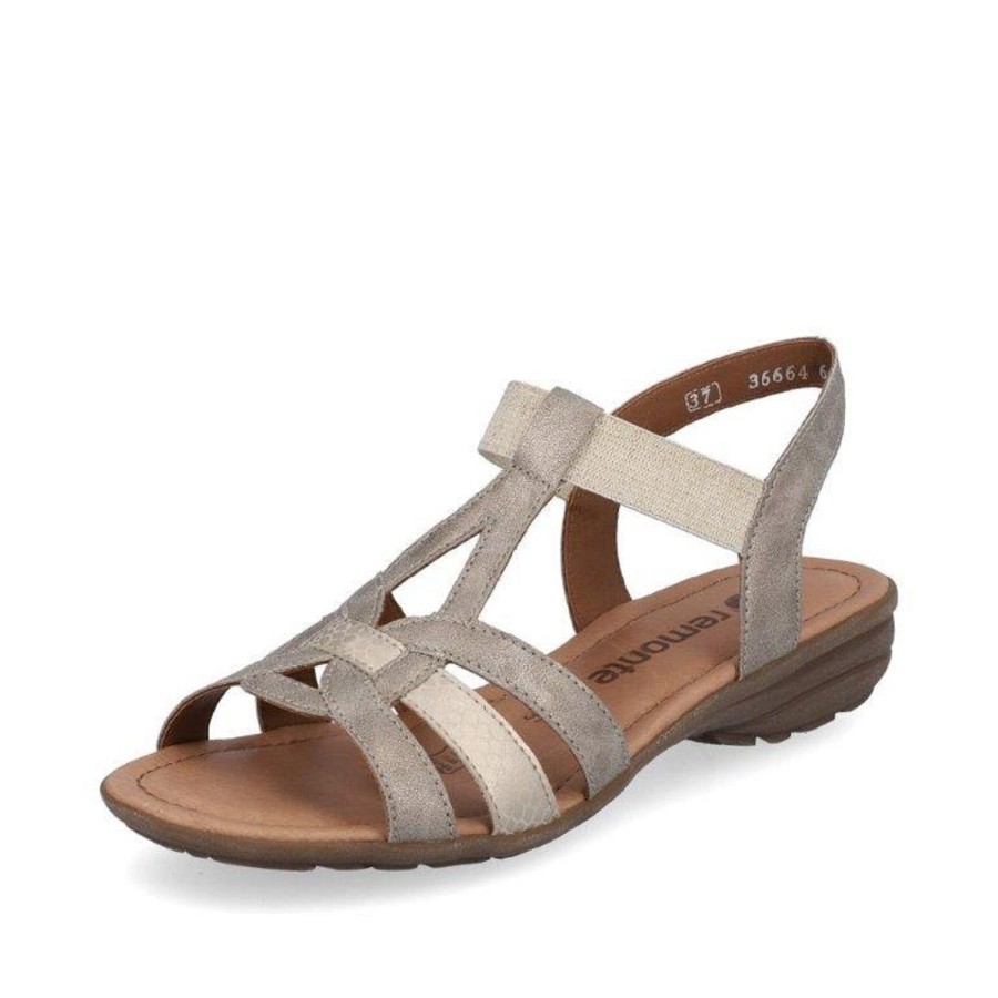 Femme Remonte | Remonte Nu Pieds Sandales R3664 60 Beige