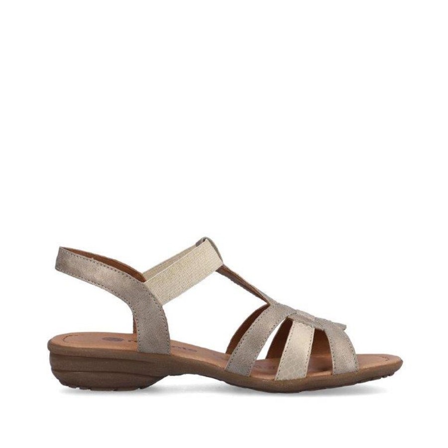 Femme Remonte | Remonte Nu Pieds Sandales R3664 60 Beige