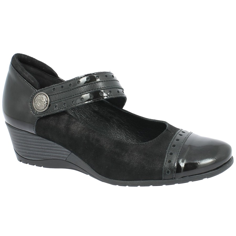 Femme Geo reino | Geo Reino Mocassins Canida Noir