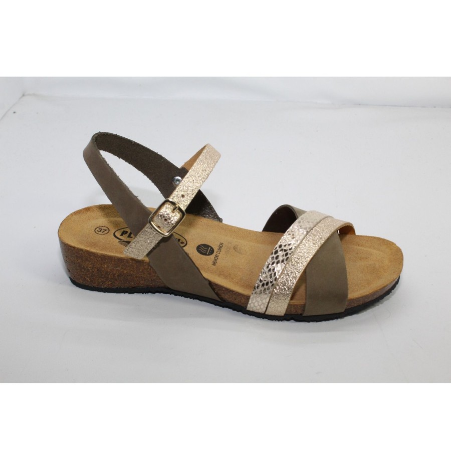 Femme Plakton | Plakton Tongs Norte Kaki