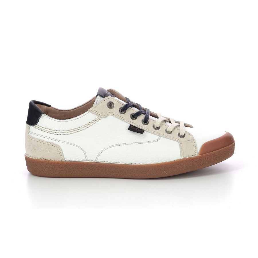 Homme Kickers | Kickers Sneakers Tropik Blanc