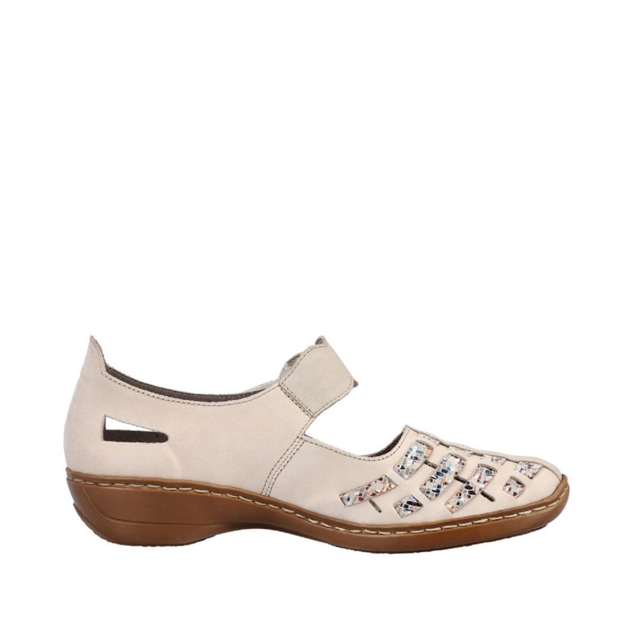 Femme Rieker | Rieker Ballerines 41369 Beige