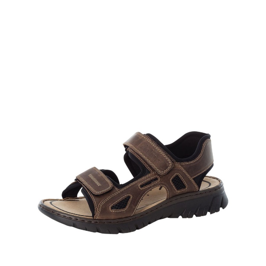 Homme Rieker | Rieker Nu Pieds Et Sandales 26761 Marron