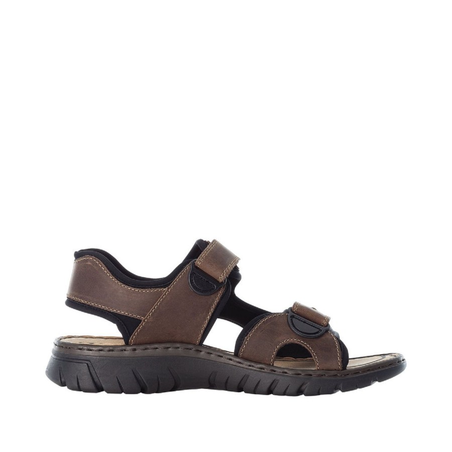 Homme Rieker | Rieker Nu Pieds Et Sandales 26761 Marron