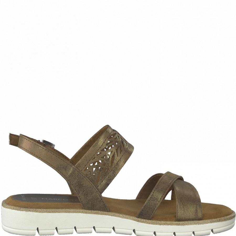 Femme Marco tozzi | Marco Tozzi Nu Pieds Sandales 2860026 Marron