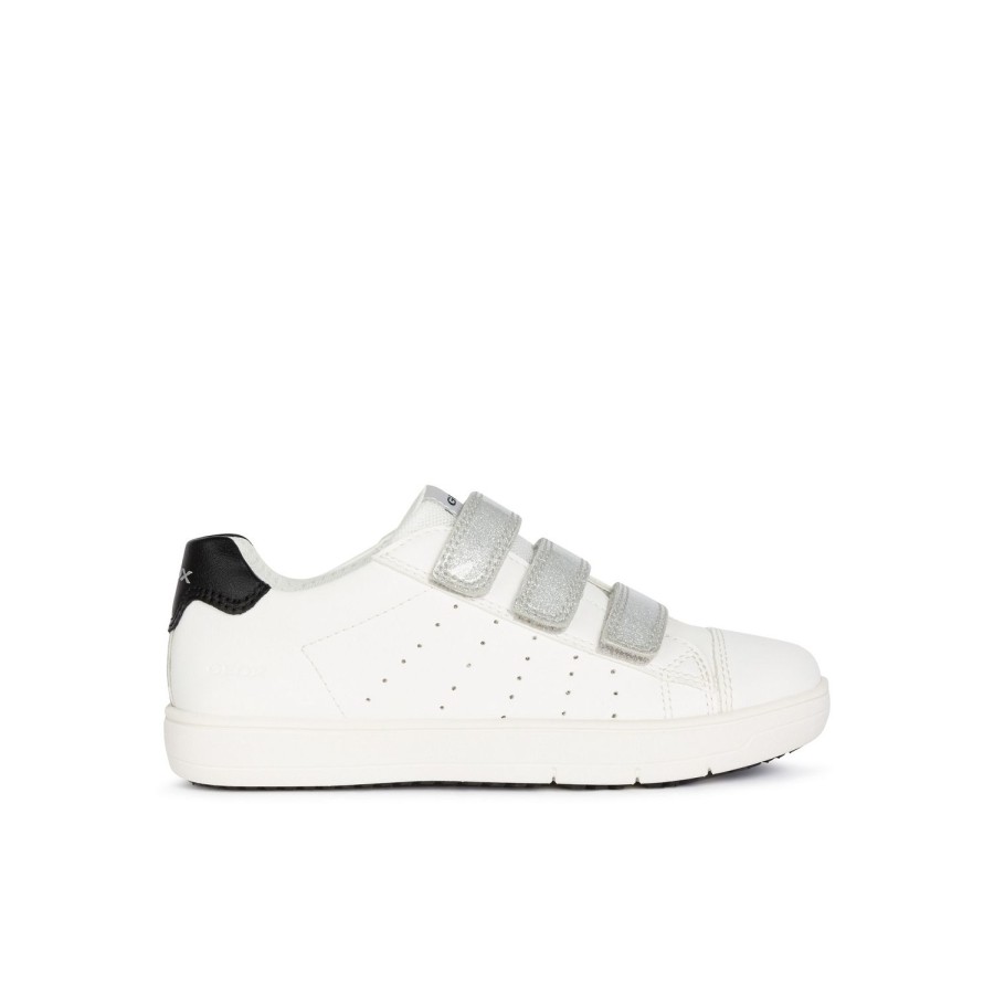 Enfant Geox Baskets | Geox Baskets Et Sneakers J15Dwb Blanc