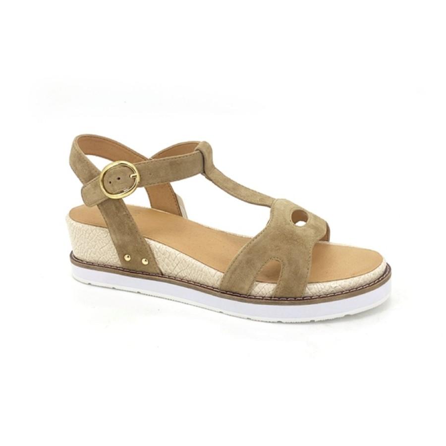 Femme Fugitive | Fugitive Nu Pieds Sandales Bilisa Marron