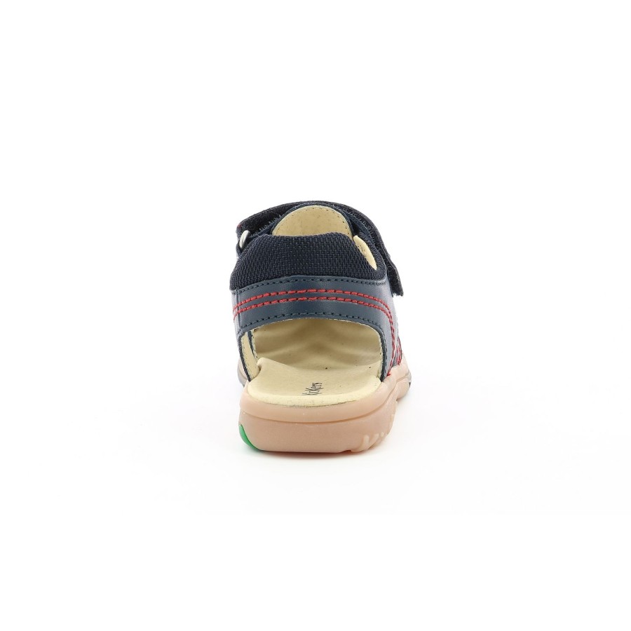 Enfant Kickers Sandales | Kickers Nu Pieds Sandales Platiback Marine