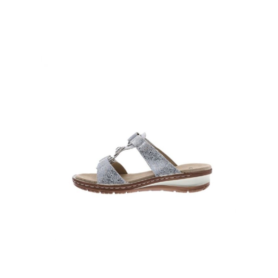 Femme Ara | Ara Nu Pieds Sandales 27270 80 Argent