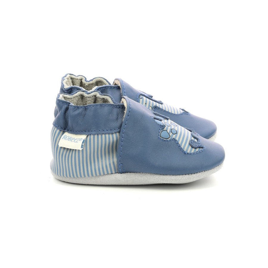 Enfant Robeez Chaussons | Robeez Chaussons Diflyno Bleu