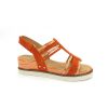 Femme Fugitive | Fugitive Nu Pieds Sandales Biome Orange