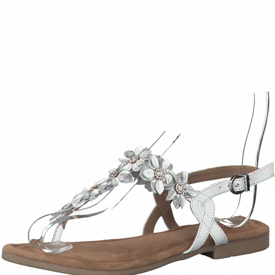 Femme Marco tozzi | Marco Tozzi Nu Pieds Sandales 2814826 Blanc