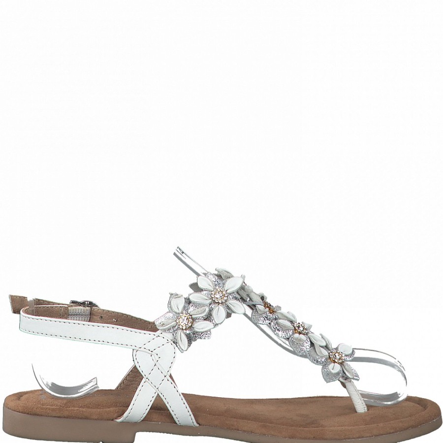 Femme Marco tozzi | Marco Tozzi Nu Pieds Sandales 2814826 Blanc