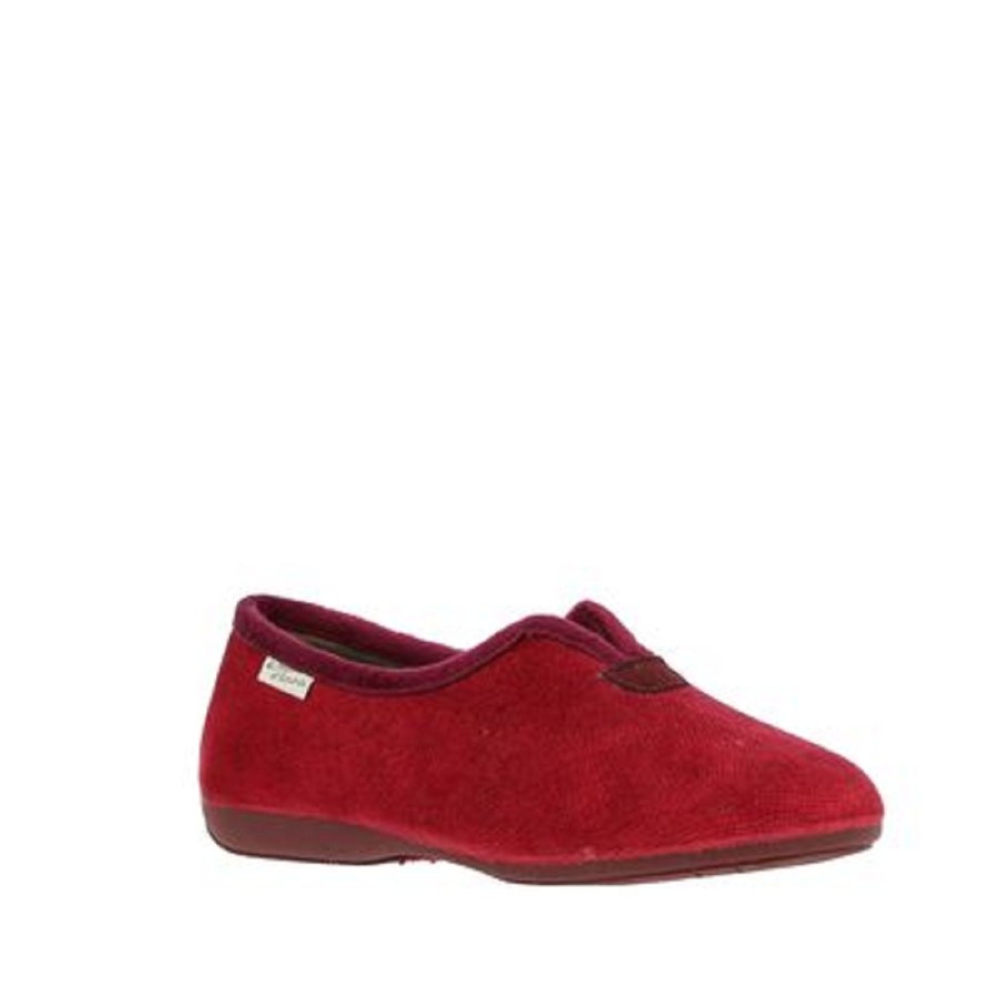 Femme Maison de l espadrille | Maison De L Espadrille Chaussons Derby Ouvert Bordeaux