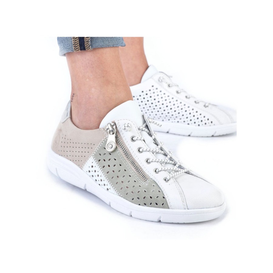 Femme Rieker | Rieker Baskets L7465 Blanc