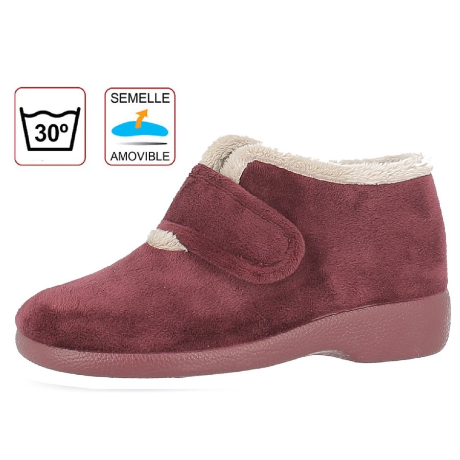 Femme Garzon | Garzon Chaussons 1669 Ga 3895 Bordeaux