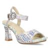 Femme Laura vita | Laura Vita Nu Pieds Sandales Nino 01 Argent