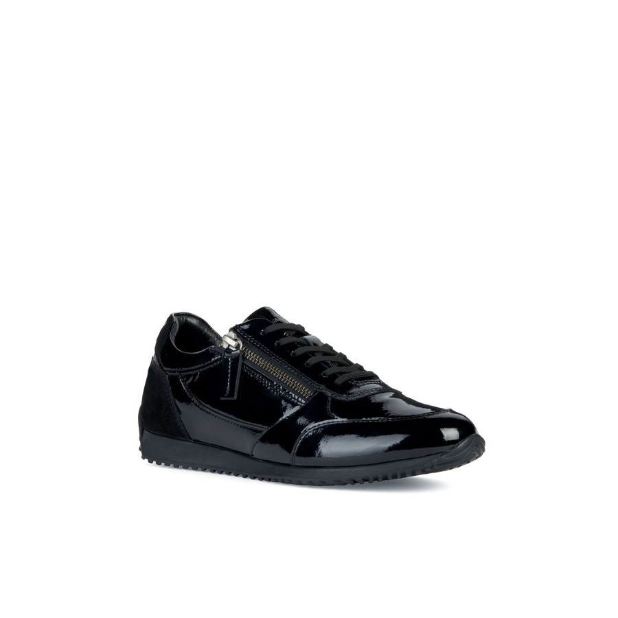 Femme Geox | Geox Baskets D36N0A Noir