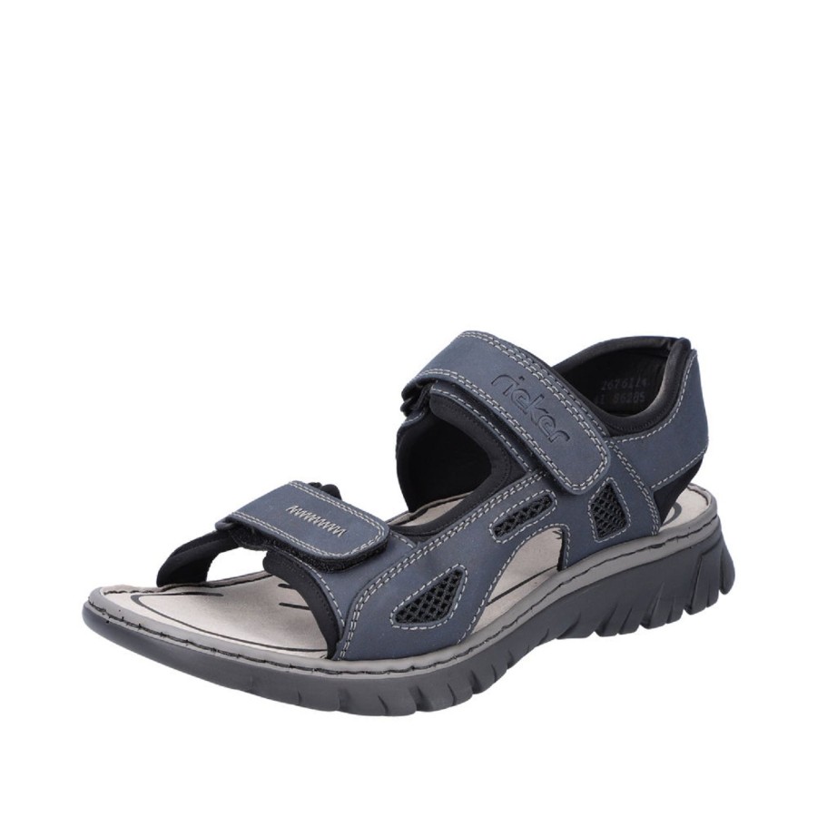 Homme Rieker | Rieker Nu Pieds Et Sandales 26761 Marine