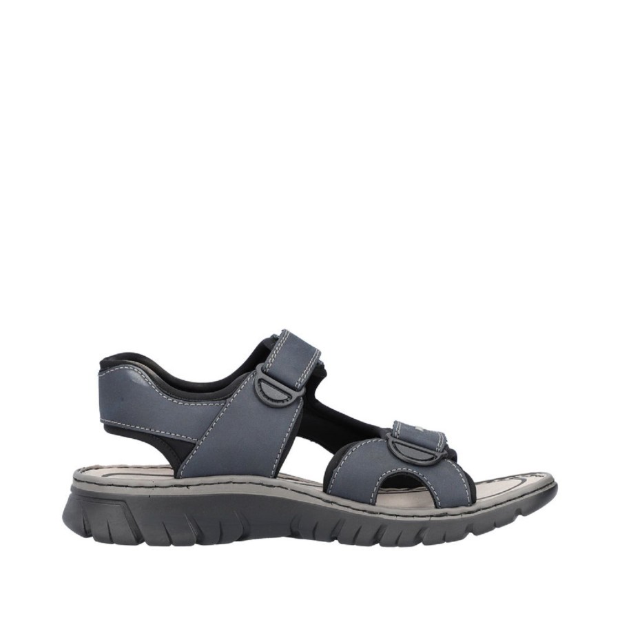 Homme Rieker | Rieker Nu Pieds Et Sandales 26761 Marine