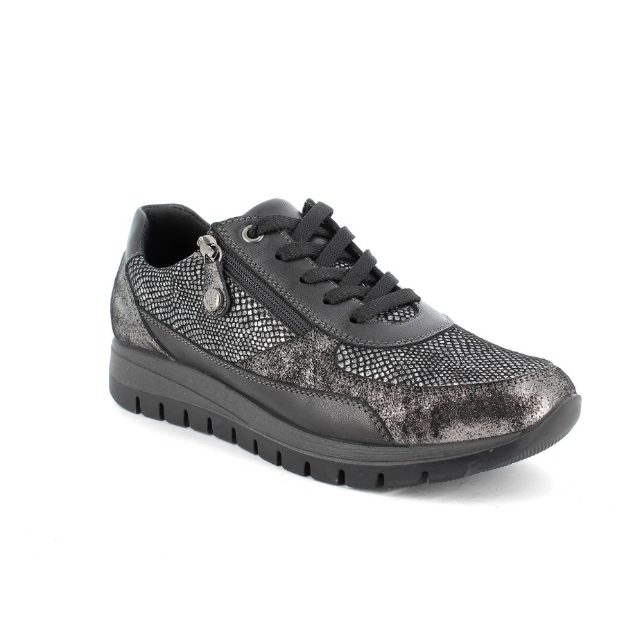 Femme Enval | Enval Baskets 82656 Gris