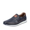 Homme Rieker | Rieker Mocassins Derbies 11962 Marine