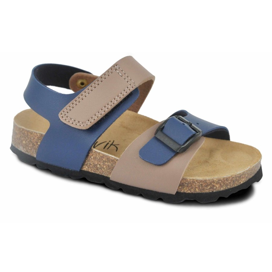 Enfant Norvik Sandales | Norvik Nu Pieds Sandales Snik Bleu