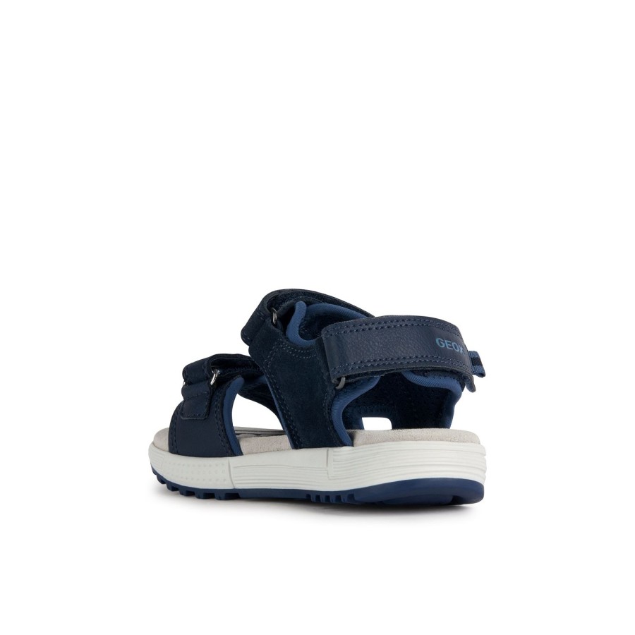 Enfant Geox Sandales | Geox Nu Pieds Sandales J35Ava Marine