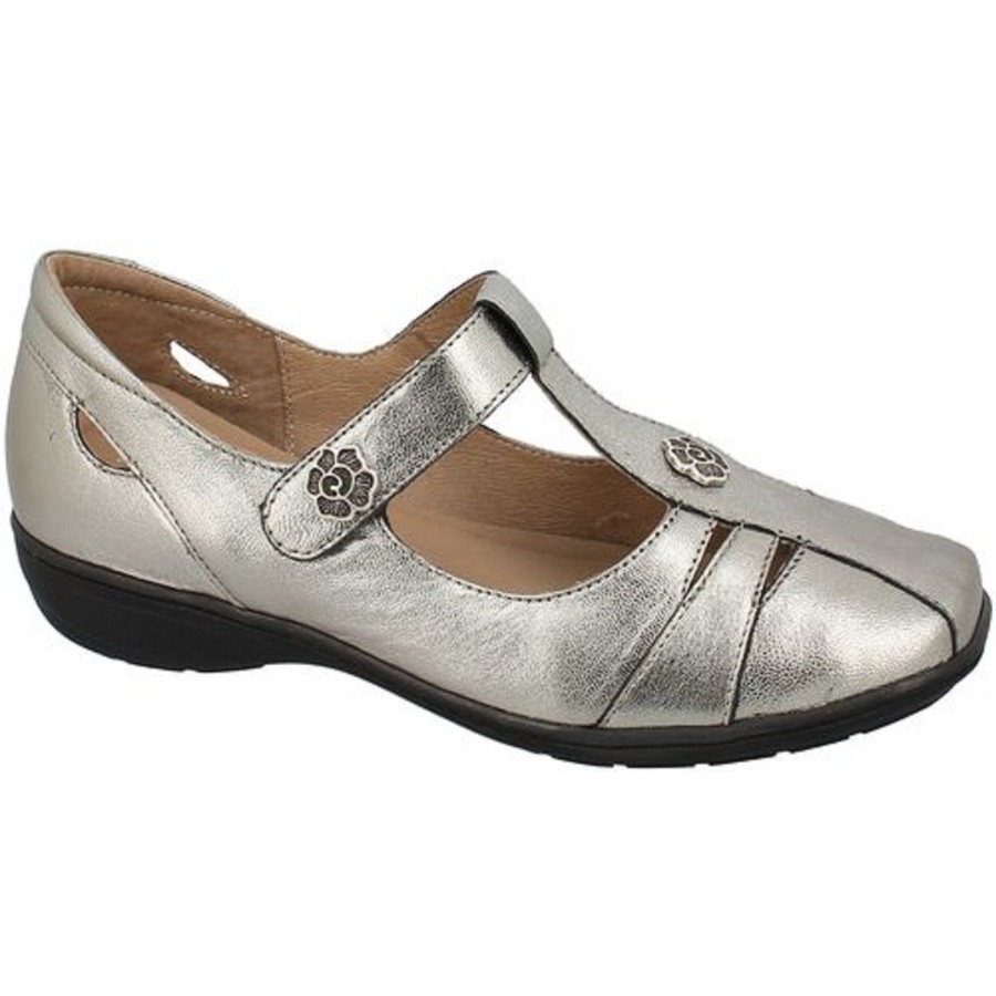 Femme Geo reino | Geo Reino Ballerines Incise Argent