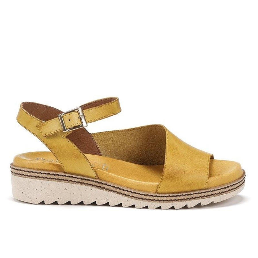 Femme Dorking | Dorking Nu Pieds Sandales D8771 Jaune